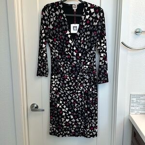Anne Kline Faux Wrap dress